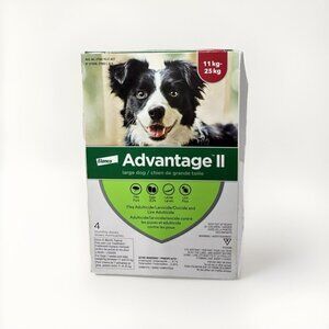Advantage II Topical flea & lice protection for dogs, 11kg to 25kg – *OPEN BOX*